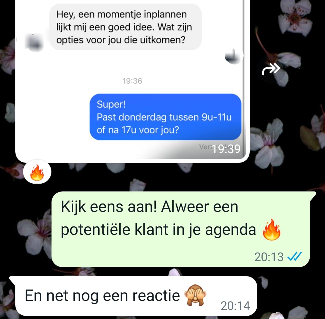 afspraken potentiële klant 